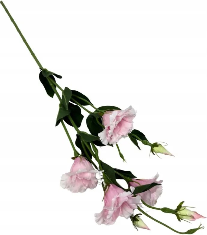 Eustoma ág 80 cm gyöngyház rózsaszín
