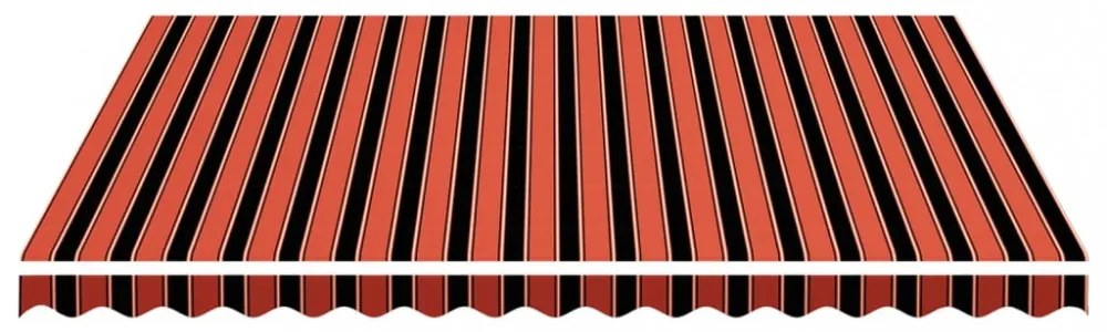 narancssárga és barna csere napellenző ponyva 4,5 x 3,5 m