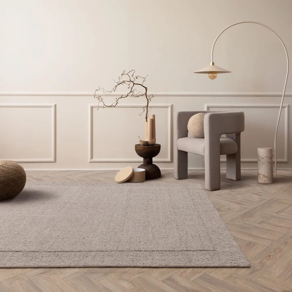 Bézs kézi szövésű gyapjú szőnyeg 120x170 cm Larson – Asiatic Carpets