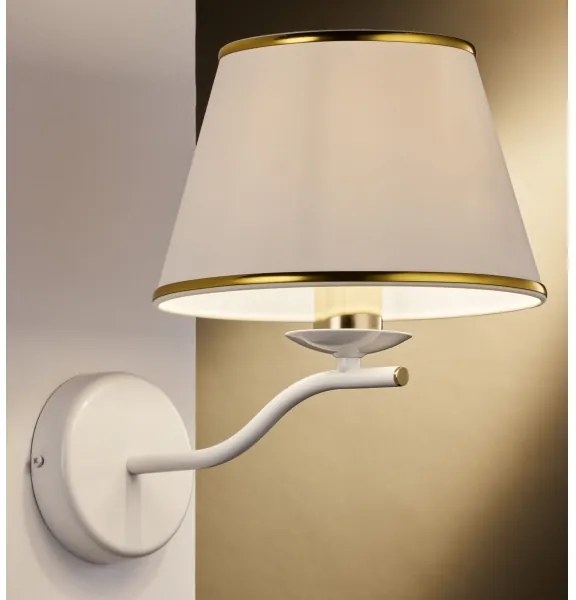 Jupiter 2086 - SAMBA fali lámpa 1xE27/15W/230V fehér/arany