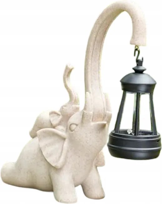 Élő Elefánt figura napelemes lampionnal Kerti és otthoni dekoráció