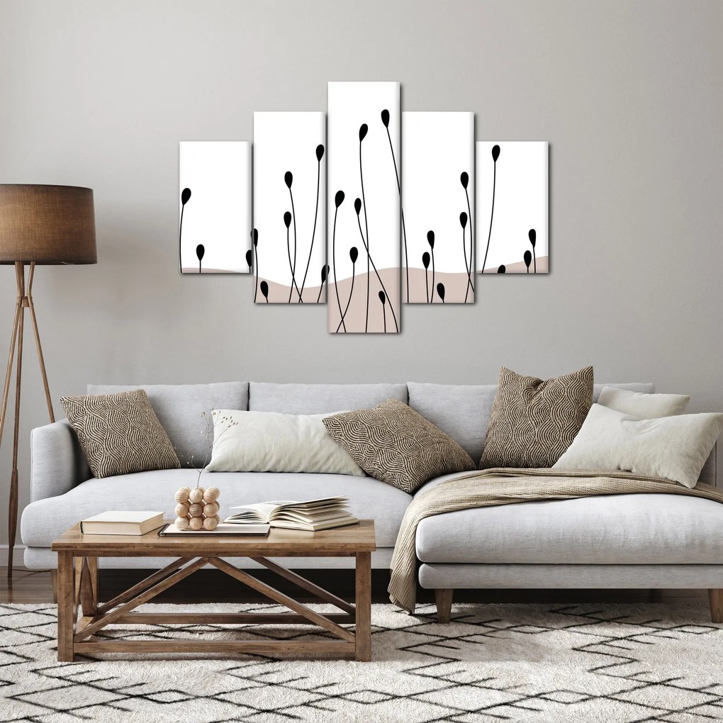 Kép - Grafikus rét N⁰1 (150x105 cm)