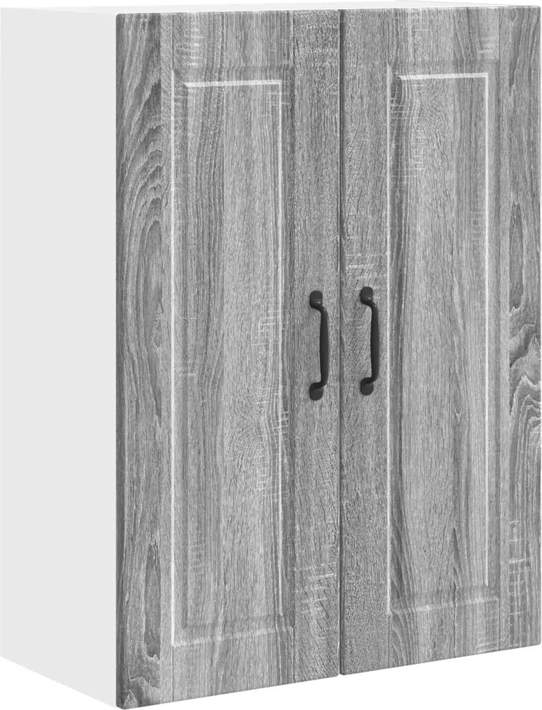 vidaXL Konyhaszekrény polcokkal Szürke Sonoma 60 x 31 x 80 cm Faanyag