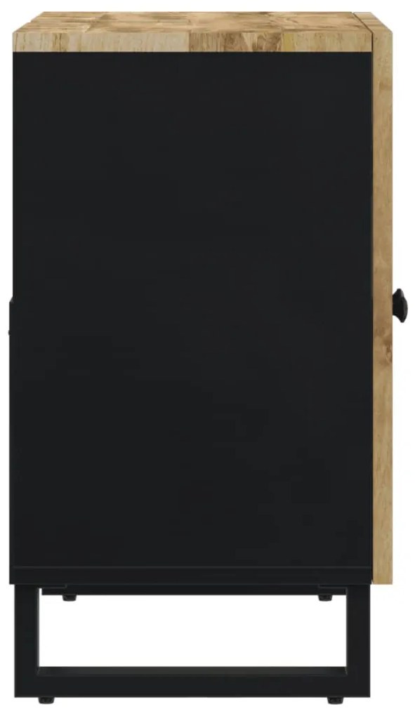 Tömör mangó- és szerelt fa mosdószekrény 62 x 33 x 58 cm
