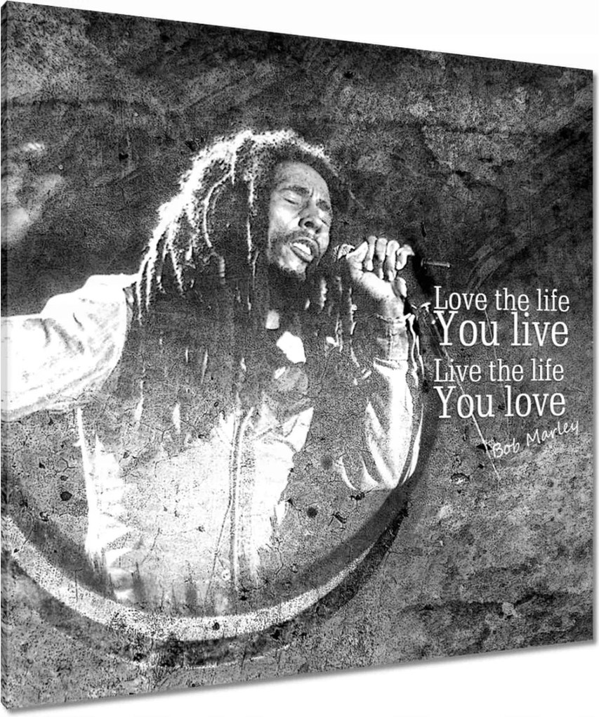 Vászonkép 90x90 Bob Marley koncert