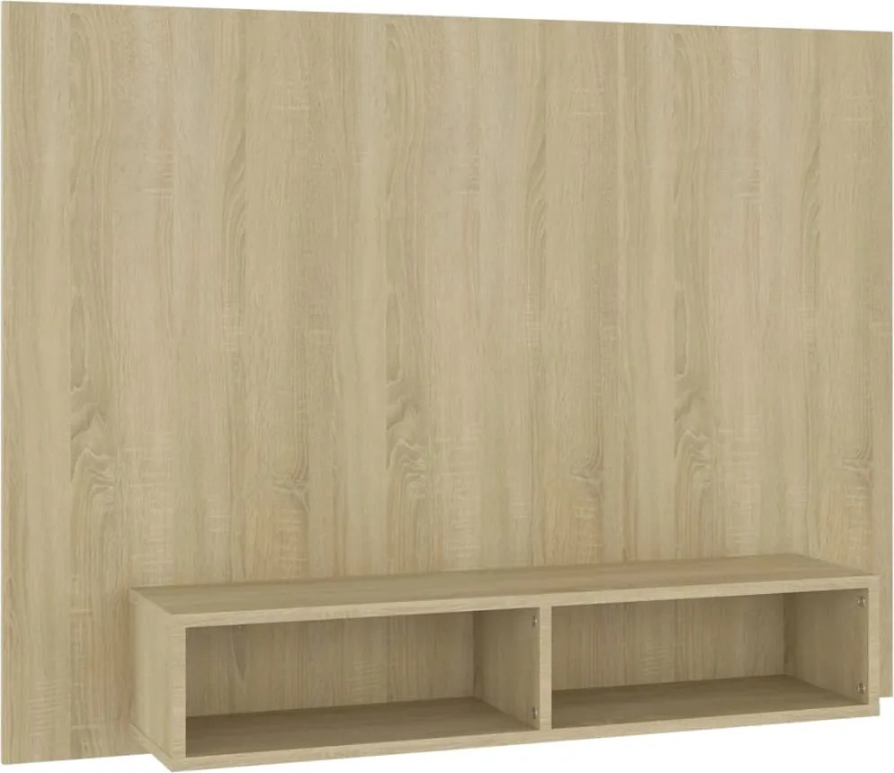 vidaXL sonoma tölgy színű szerelt fa fali TV-szekrény 120x23,5x90 cm