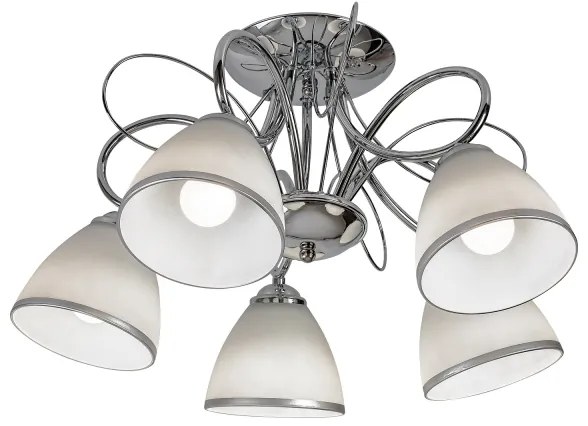 Brilagi - Felületre szerelt csillár FRED 5xE27/60W/230V átm. 59 cm fényes króm