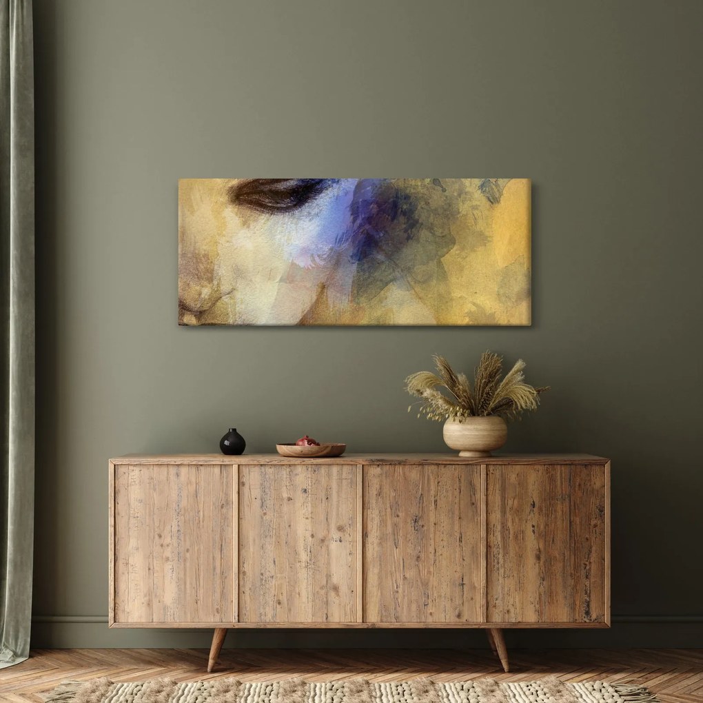 Kép - női portré, rajz (120x50 cm)