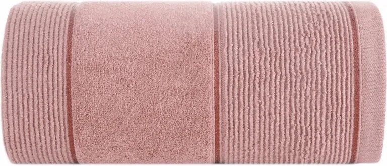 Emma törölköző 5 50x90 púder rózsaszín 500g/m2 frottír