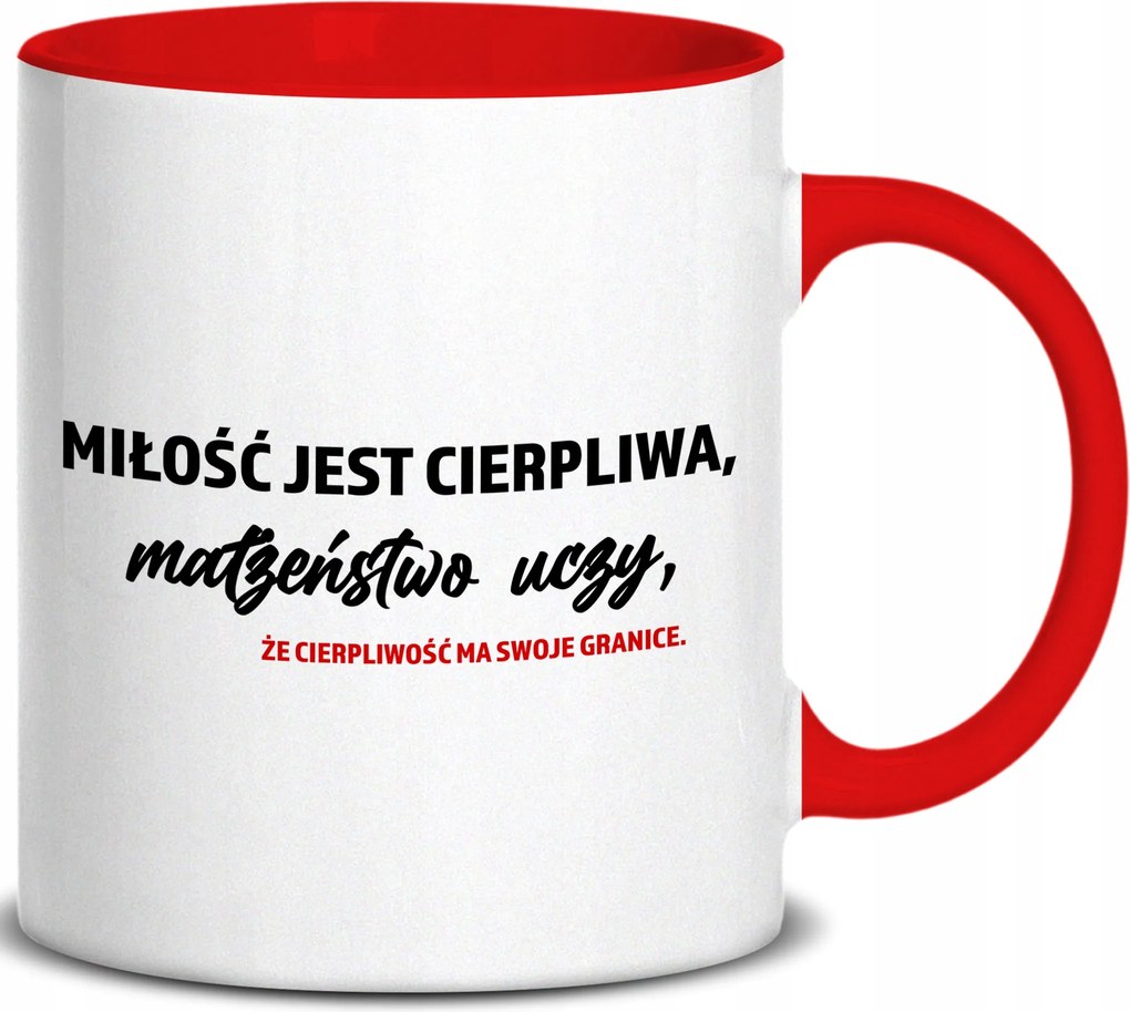 Bögre Piros Fül A Házasság Azt Tanítja, Hogy A Türelemnek Vannak Határai Az Évfordulóra