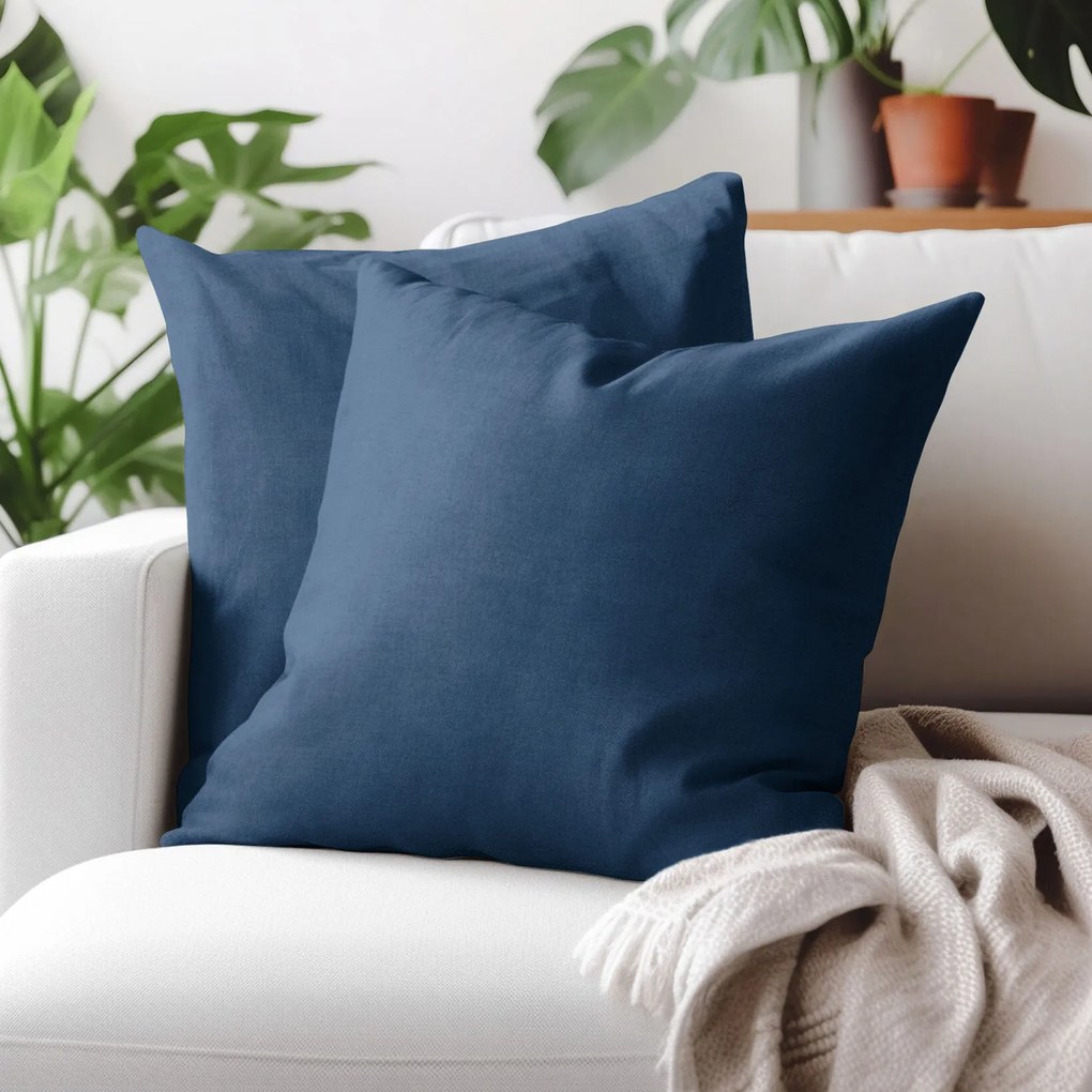 Goldea díszpárnahuzat marbella - tengerészkék 40 x 40 cm