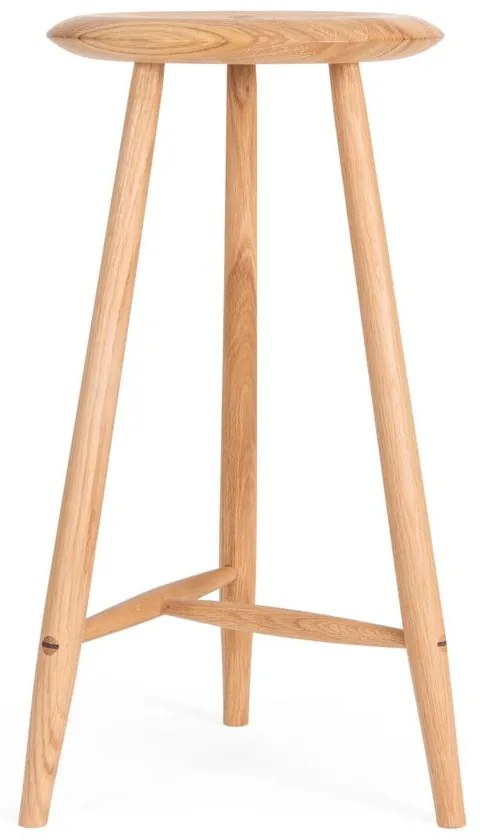 Natúr színű tölgyfa bárszék (ülésmagasság 65 cm) Blanc – Gazzda