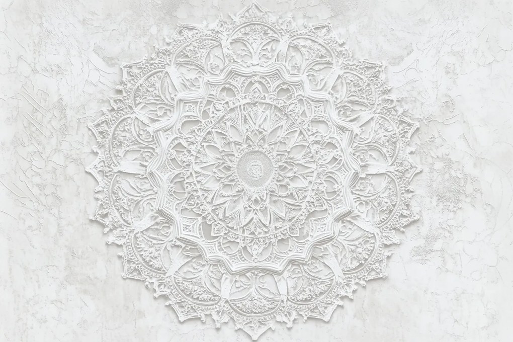 Fotótapéta Flizelina Fal Vakolat Gipsz Mandala Harmónia Zen 254x184 ragasztó