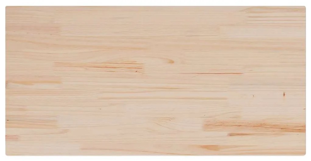 4 db tömör fenyőfa téglalap alakú asztallap 100 x 50 x 2,5 cm