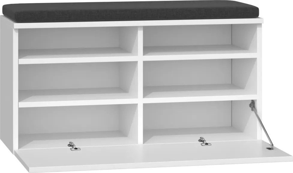 Riva cipősszekrény, fehér
