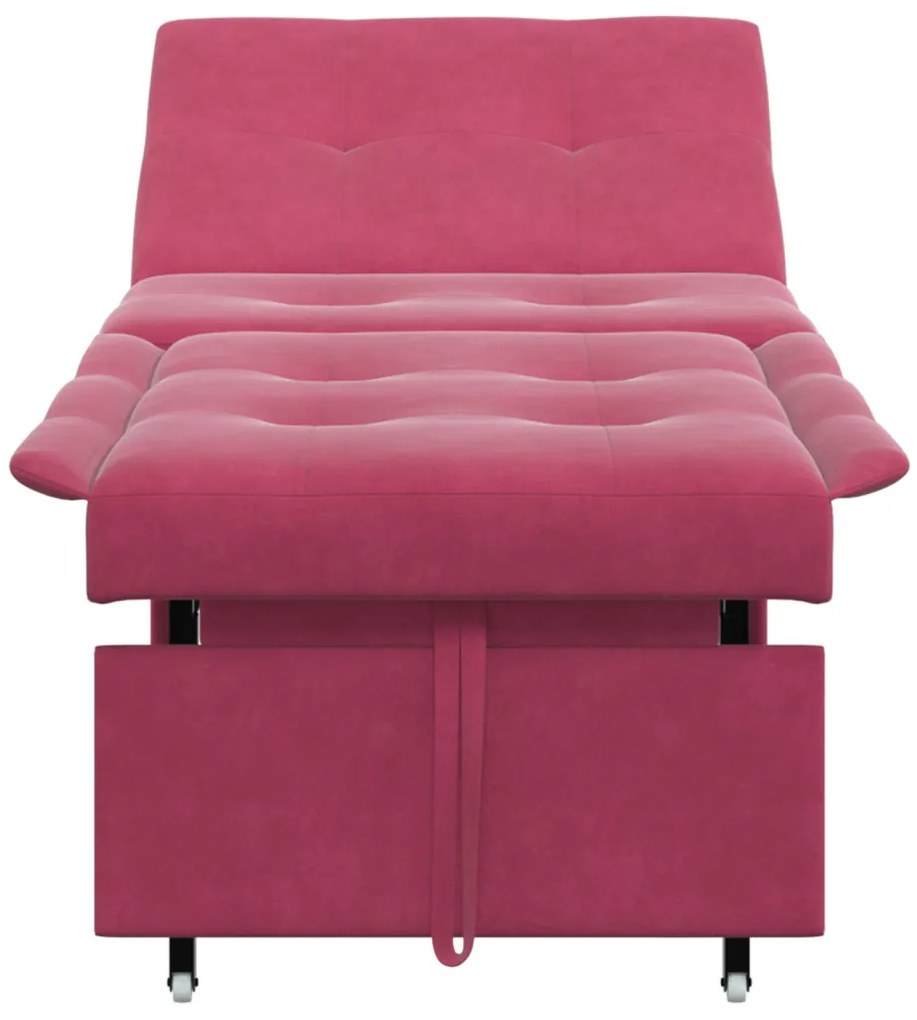 Kanapéágy bordó 67 x 194 x 38 cm Bársony