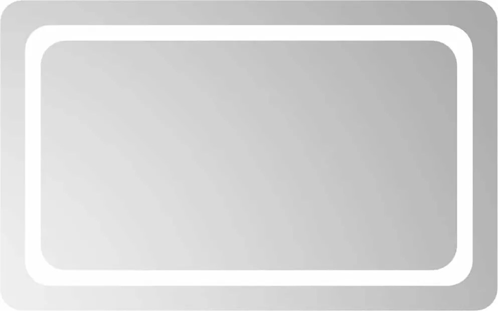 vidaXL LED-es fürdőszobatükör 80 x 50 cm