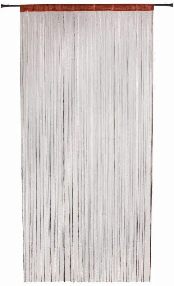 Rézszínű átlátszó függöny 140x285 cm String – Mendola Fabrics