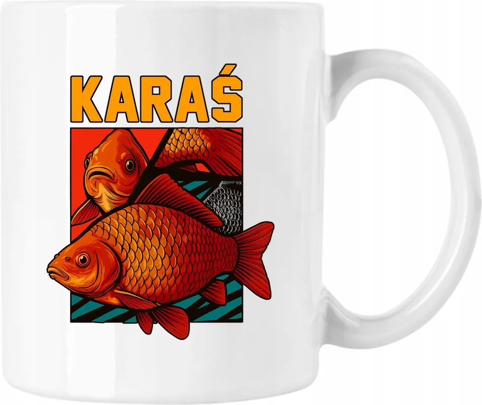 Horgász bögre rajongónak fehér 330ml