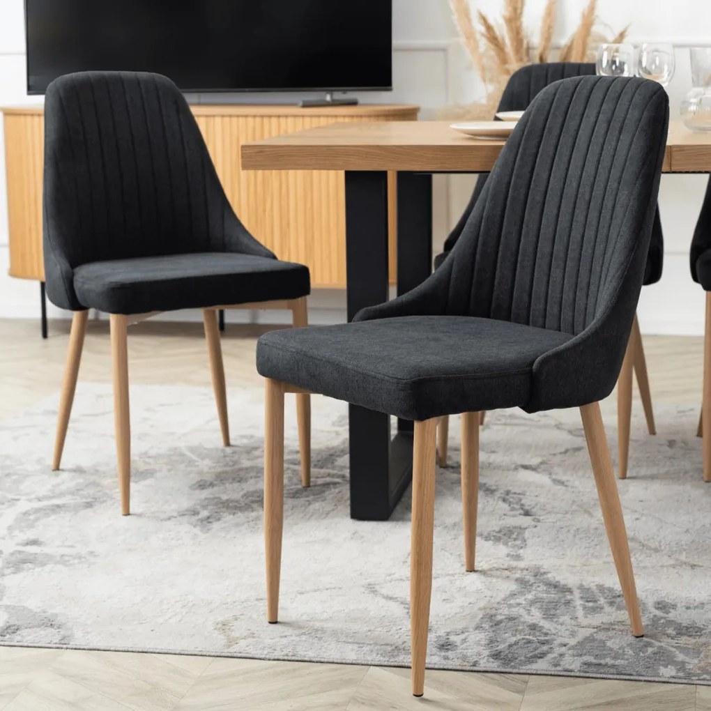 Szék fekete színben. TORINO