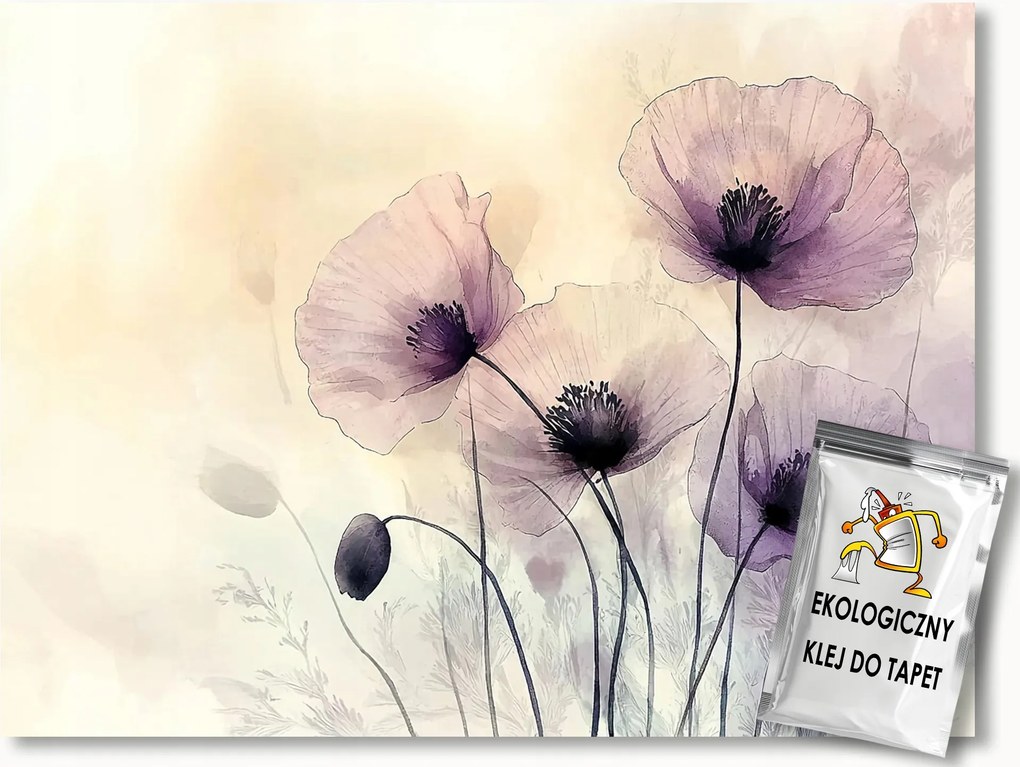 Fotótapéta Flizelina Absztrakt Természet Kert Pipacs Virágok 416x254 ragasztó