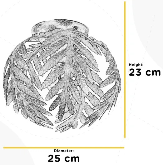 ONLI - Mennyezeti lámpa FELCE 1xE27/22W/230V krémes