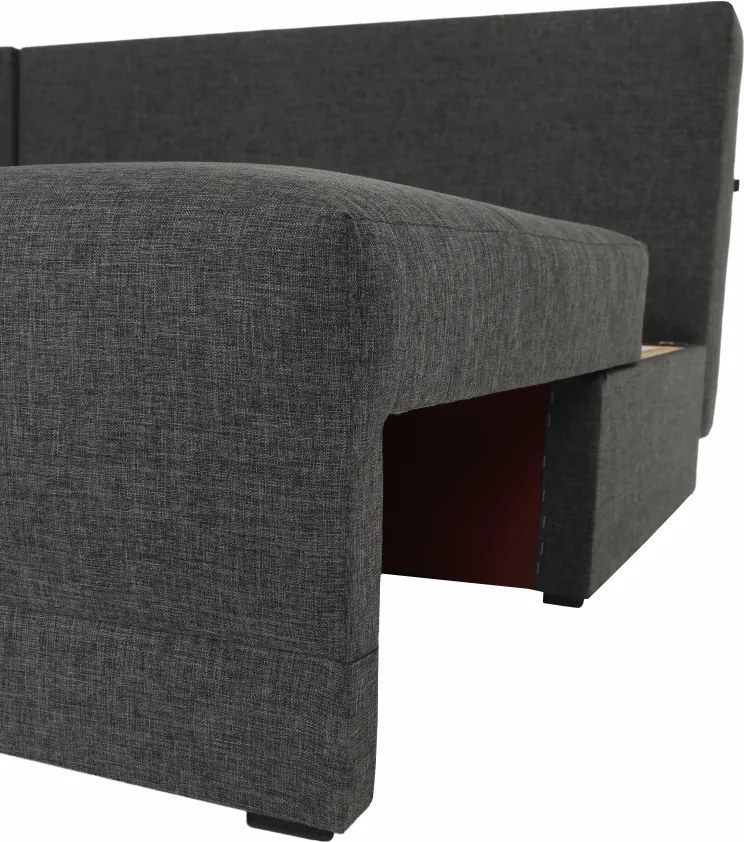 Sarokülőgarnitúra készlet, szürke melír /párnák minta, bal, MEXX NEW