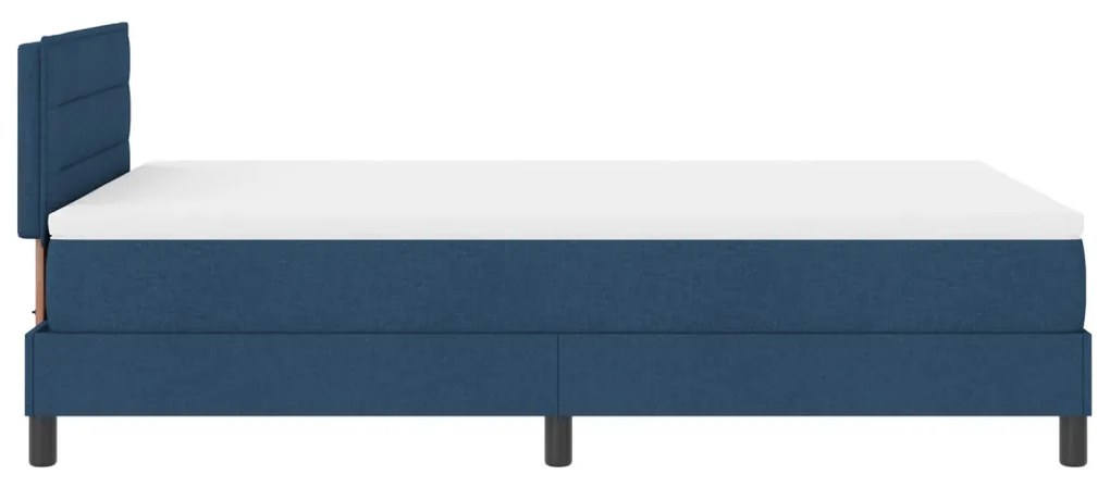 Boxspring Ágy Mattress-szel és LED Kék 120x200 cm Szövet
