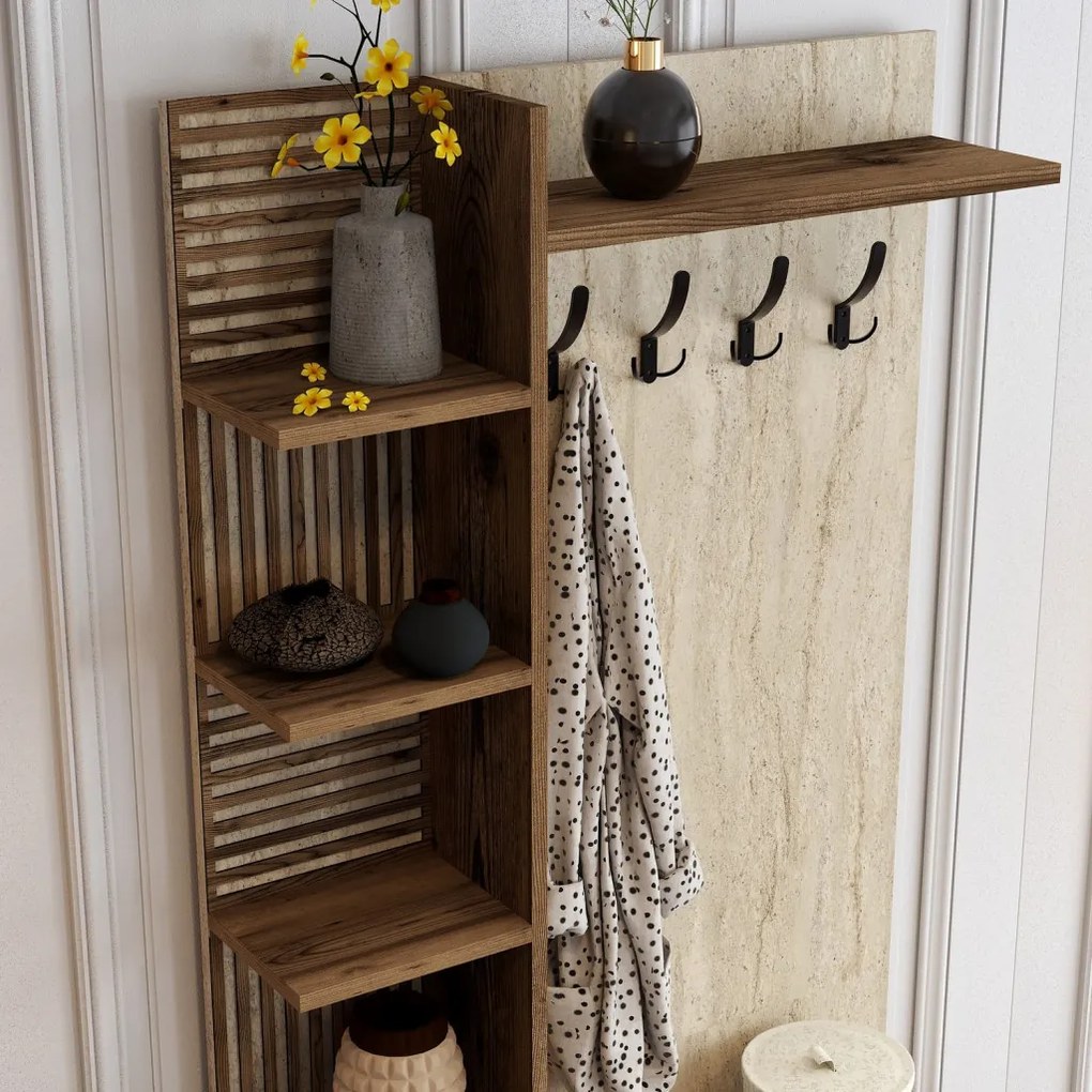 Viyana D - Walnut, Travertine