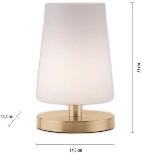 Paul Neuhaus 4146-60 - LED Dimmelhető asztali lámpa SONJA 1xG9/3W/230V sárgaréz