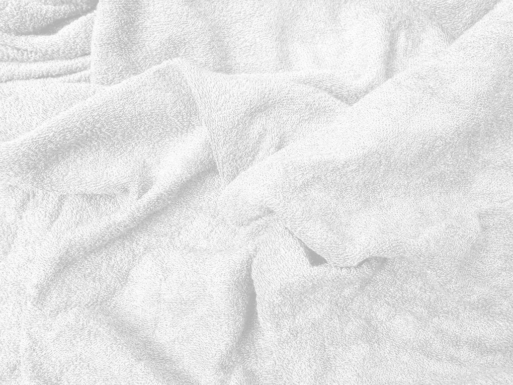 Frottír EXCLUSIVE fehér lepedő 90x200 cm