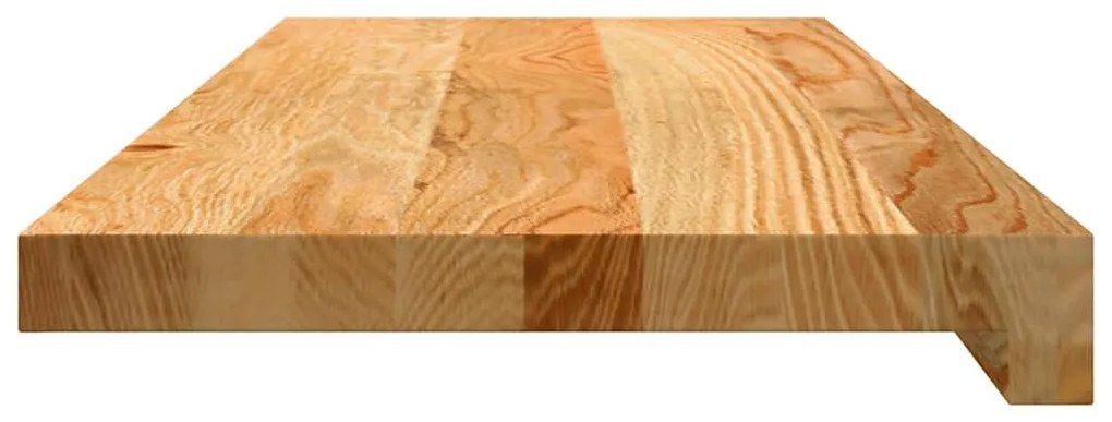 12 db tömör tölgyfa világosbarna lépcsőfokok 70x25x2 cm