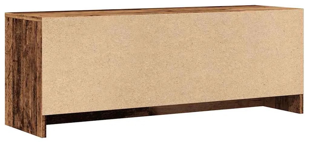 antik fa színű szerelt fa TV-szekrény 102 x 30 x 37,5 cm