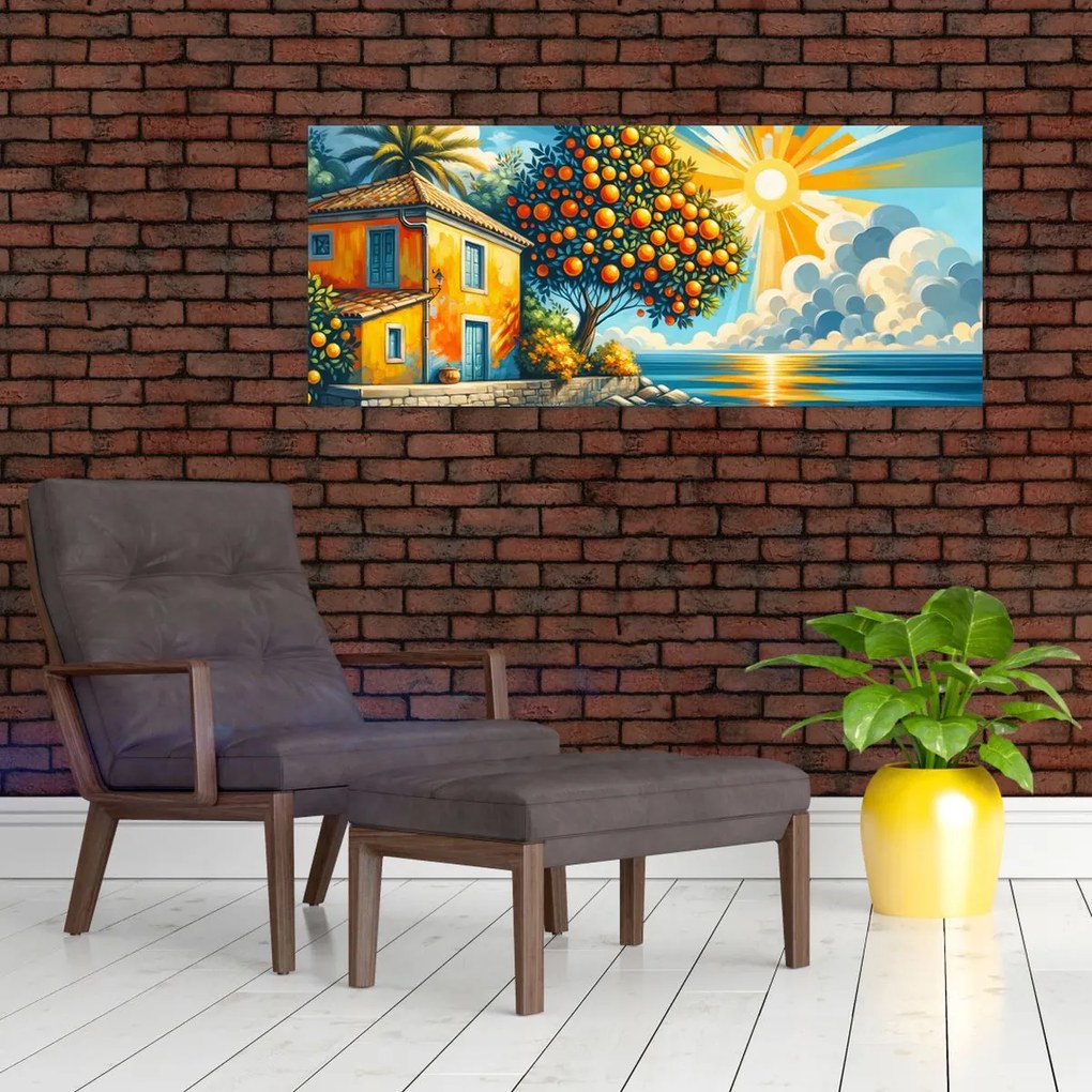 Kép - Ház narancsokkal I. (120x50 cm)