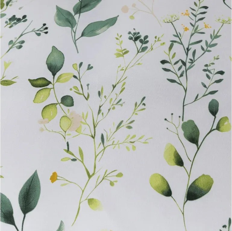 Mikroszálas ágyneműhuzat szett FLORAMA fehér + Párnahuzat 50 x 70 cm INGYEN