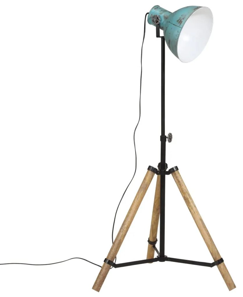 kopott kék állólámpa 25 W 75x75x90-150 cm E27
