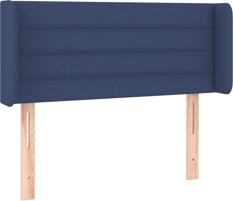 vidaXL kék szövet fejtámla 93x16x78/88 cm