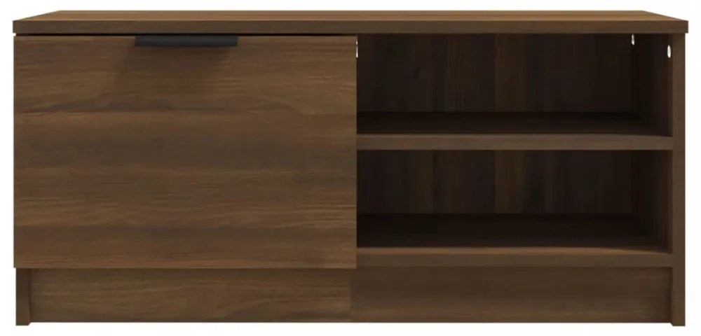 barna tölgy színű szerelt fa TV-szekrény 80 x 35 x 36,5 cm
