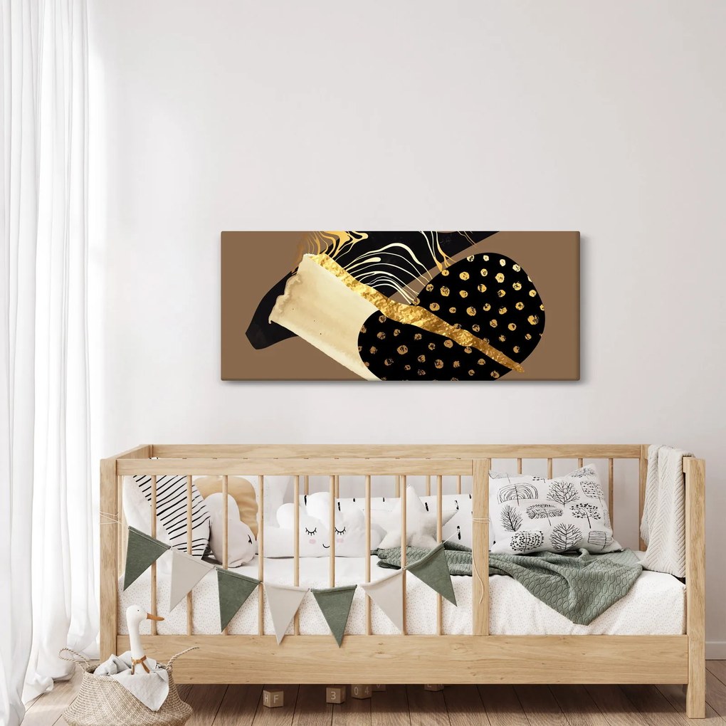 Kép - Absztrakció aranybarna N⁰1 (120x50 cm)