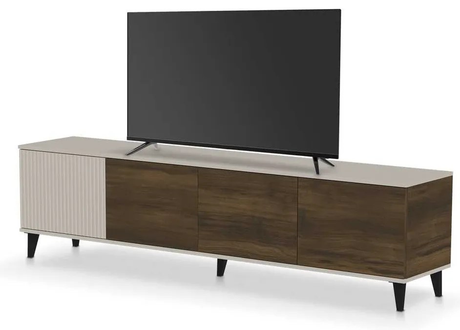 Random-2 III TV állvány, dió / krém