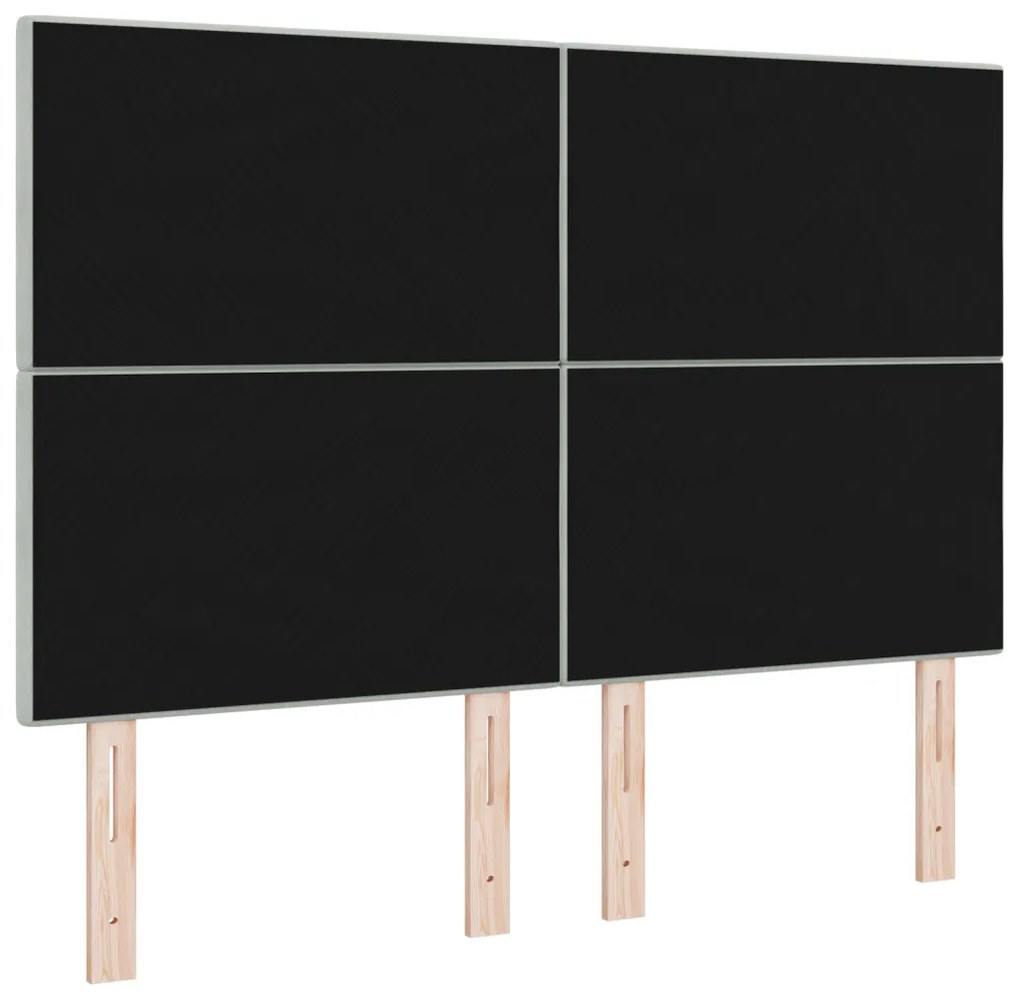 LED Fejtámlavilágítás Szürke 72 cm Bársonyos