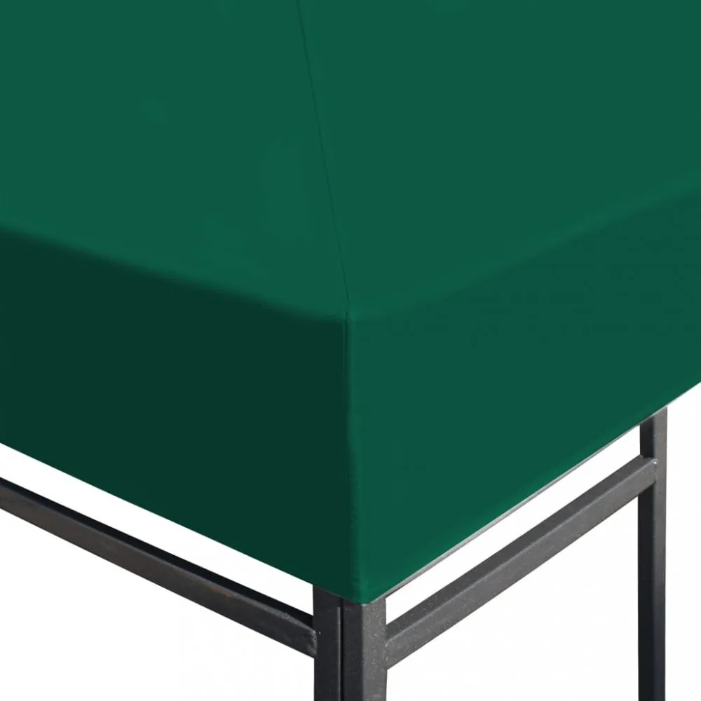 zöld pavilon tetőponyva 310 g/m², 4 x 3 m