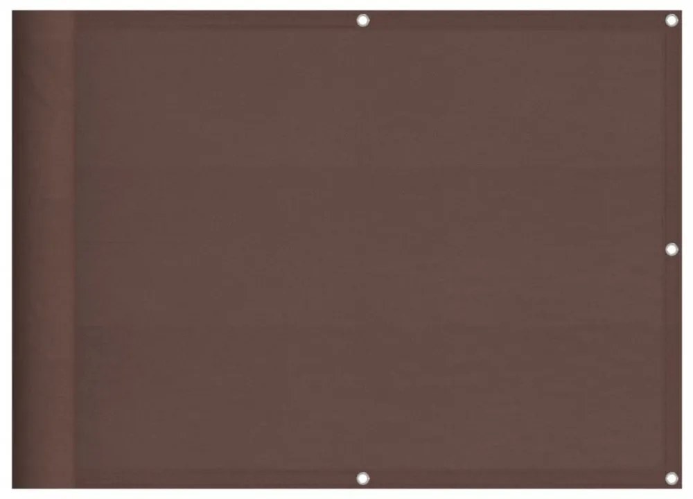 barna 100% oxford poliészter erkélyparaván 75 x 700 cm