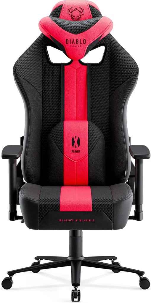 Gamer szék szövet karmazsin-antracit Normal Size: Diablo X-Player 2.0
