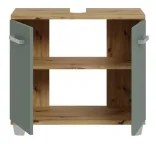 VENOM fürdőszobai szekrény zöld / artisan tölgy