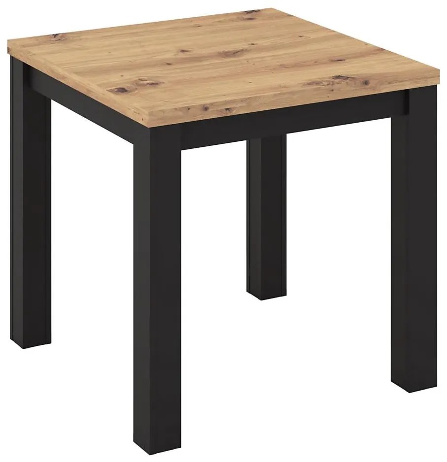 Bővíthető étkezőasztal ZARO artisan tölgy/fekete