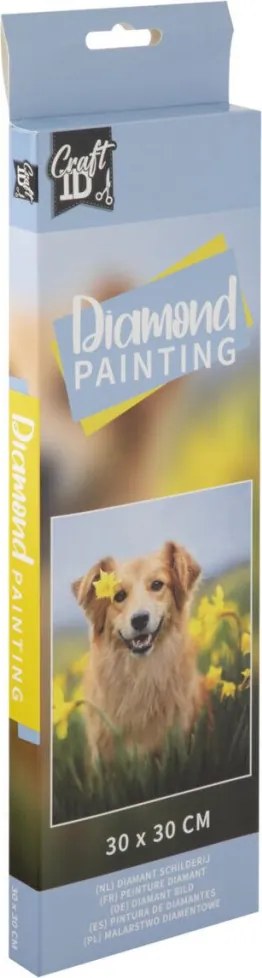 Állatos Dog gyémántszemes kirakó 30x30 cm