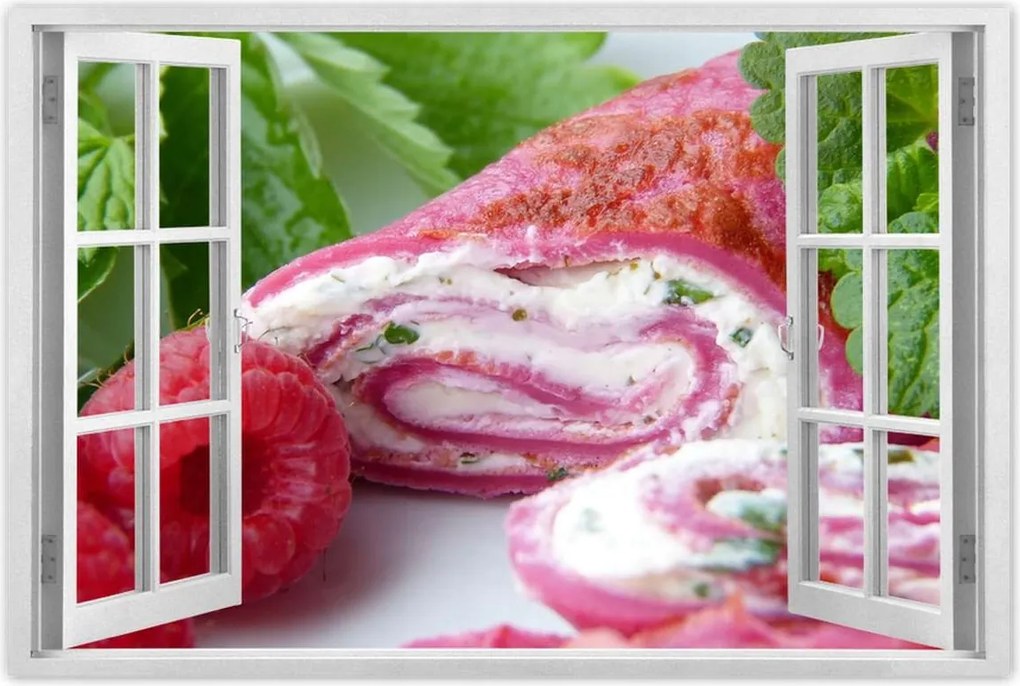 Poszterek 60x40 Málnás sütemény desszerthez