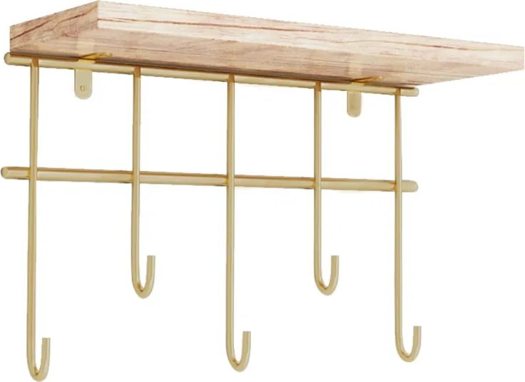 Dekoratif fali polc, 20×10 cm