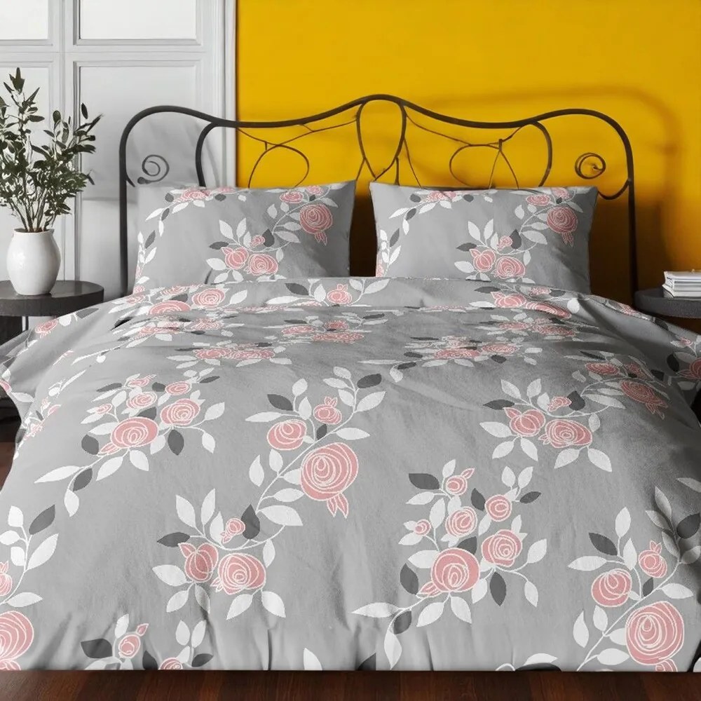Krepp pamut ágynemű Homa TORRY ROSES 2 részes 140x200 cm
